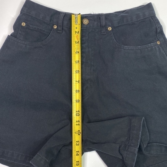 Vintage Christopher & Banks High Waist Black Denim Shorts Size 8 - Picture 4 of 7